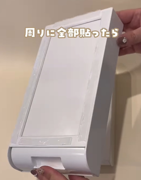 洗面台のデッドスペースに『ジャストフィット』　DIYしたものは…　「すごっ」