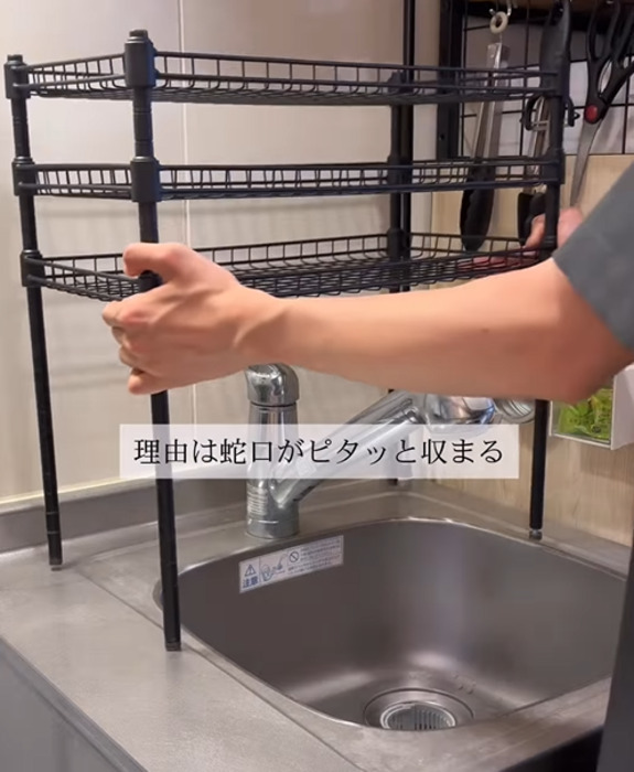 １００均アイテムで作る水切りラックに「すぐ真似する」「いいこと聞いた」