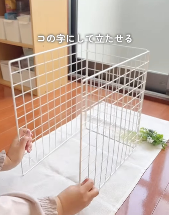 １００均ワイヤーネットを『２枚』用意して…　完成したモノに「すごい」「絶対つくる」