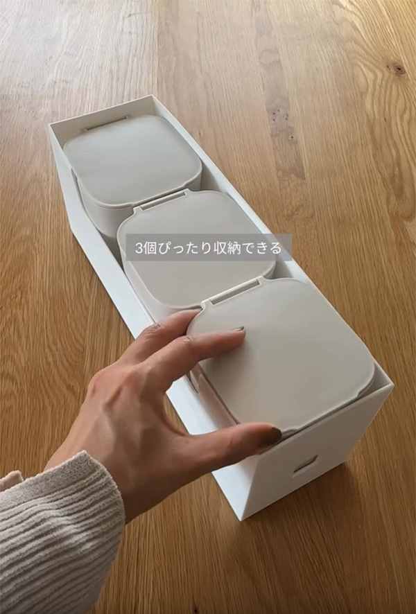 １００均のファイルボックスの中に…　「天才ですか！？」「テンション上がる」