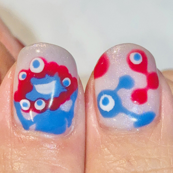 セルフネイルのモチーフになったのは？　「ゲラゲラ笑った」「うますぎる」