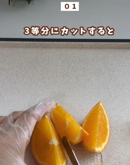 食べやすさが格段に上がった！　オレンジの切り方テクに「早速やります」