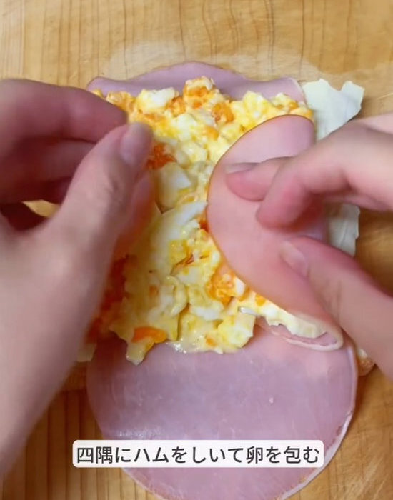 サンドイッチから『たまご』がはみ出るなら？　発想の転換に脱帽！