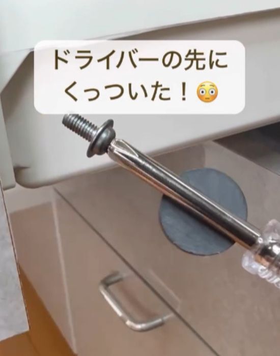 ネジの落下を防ぐ！　誰でもできる簡単テクニックに「めっちゃ便利」