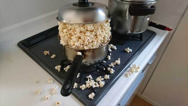 「笑いが止まらない」「私もやらかした」　キッチンで見た『光景』に、爆笑する人が続出