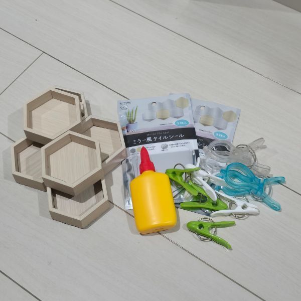 「簡単でおしゃれ」「木のぬくもりがある」　１００円ショップの商品でハンドメイド雑貨