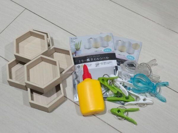 「簡単でおしゃれ」「木のぬくもりがある」　１００円ショップの商品でハンドメイド雑貨