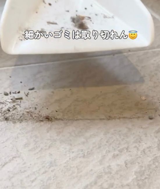 「その手があったか」　ほうきの先にテープを貼ってみたら…