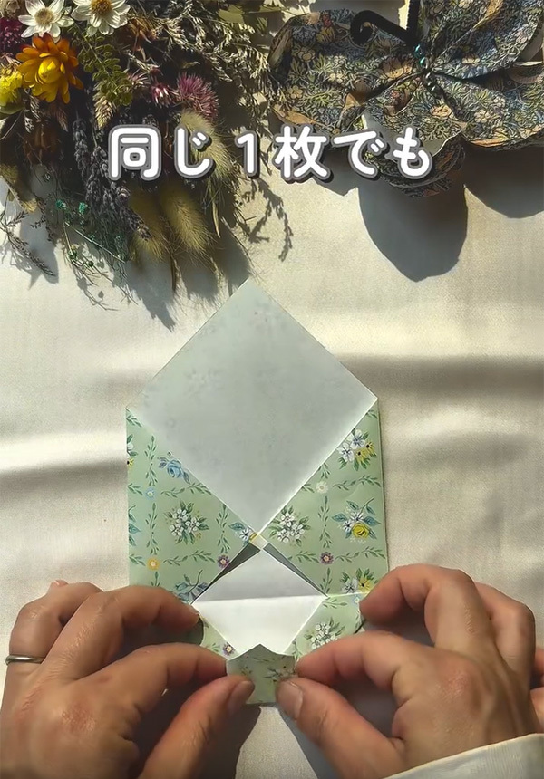 覚えておくと超便利！　１００均の折り紙を使ったアイディアに「参考になる」