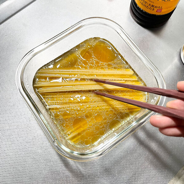 お米がない時はこれ！　お手軽なのに満足する『味ぽんパスタ』に「私でも作れそう」「おいしそう」