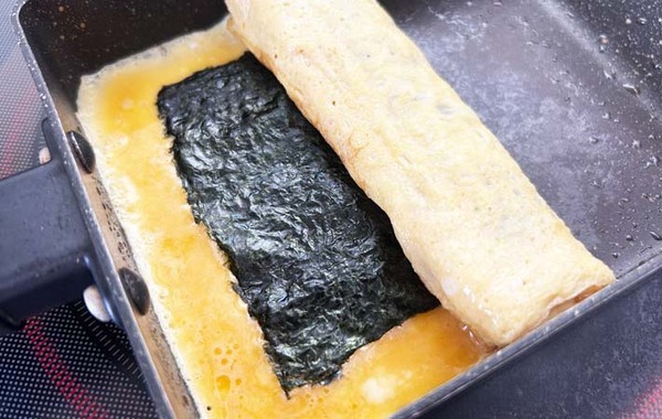 ４枚のせて巻くと…？　卵焼きの断面に「子供が大喜び」「弁当に映える！」