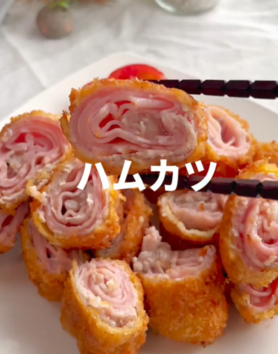 「子供が喜んだ」「めっちゃいい」　意外と思い付かない『ハムカツ』の中身が…