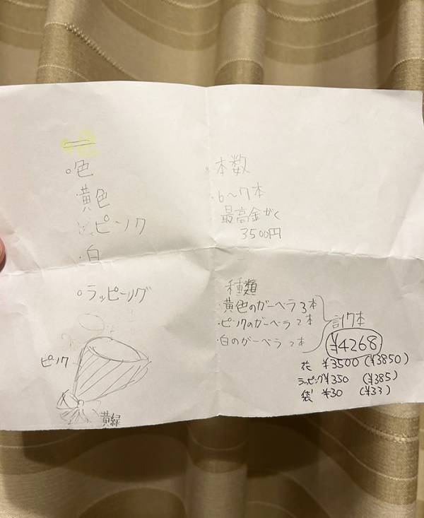 １１歳娘「母の日にお花をあげたい」　店員とのやり取りに「１００点」「将来有望だ」