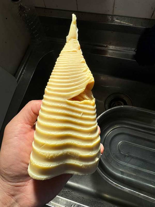 タケノコをもらった住職　むいてみると…「既視感ある」「どう見てもそれ」