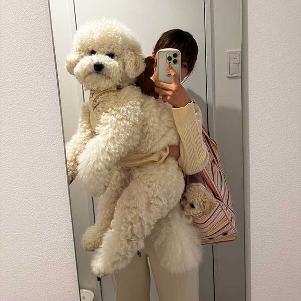 鏡で写真を撮った女性　抱えているのは…「声が出た」「待って、こっちにも？」