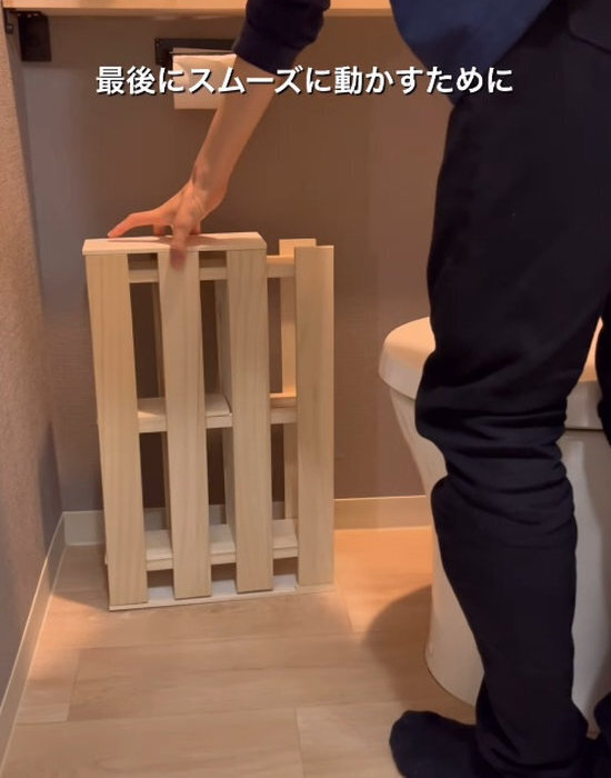 トイレの収納が超便利に！　１００均アイテムを活用したDIYに「これはいい」「すごい！」