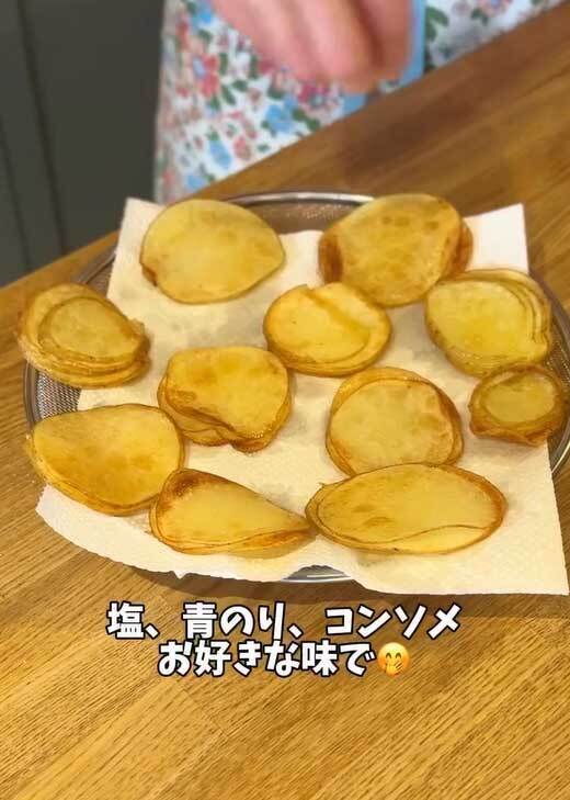 ジャガイモをスライスしたら…　ありそうでなかった食べ方に「新鮮な食感！」