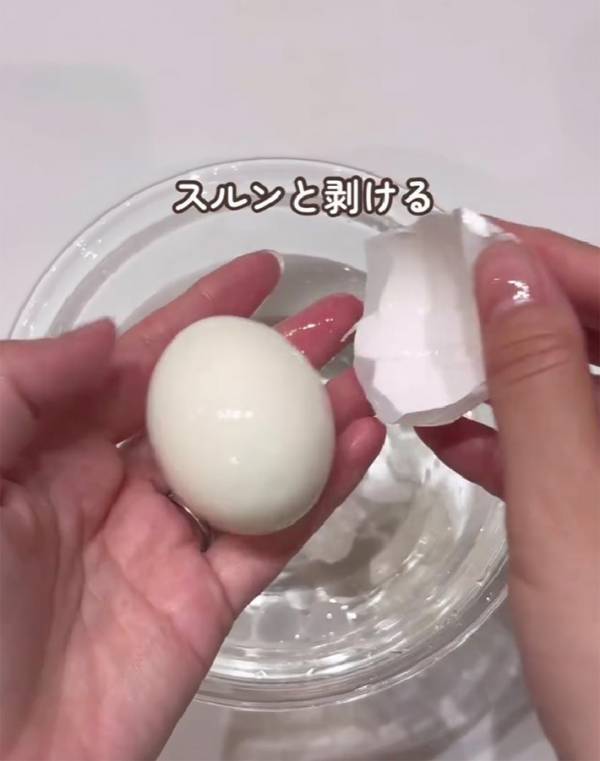 ゆで卵の『白身』をストローで？　できたものに「作りたい」「子供にも教えなきゃ」
