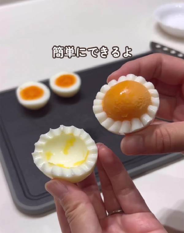 ゆで卵の『白身』をストローで？　できたものに「作りたい」「子供にも教えなきゃ」