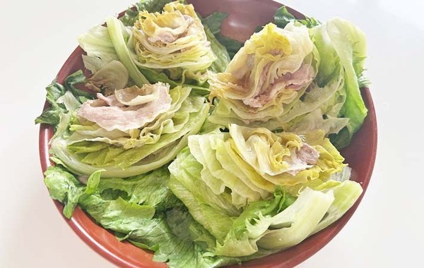 冷蔵庫に残ったレタス、どう食べる？　ミツカンの簡単おかずに「ひと玉ペロリ！」