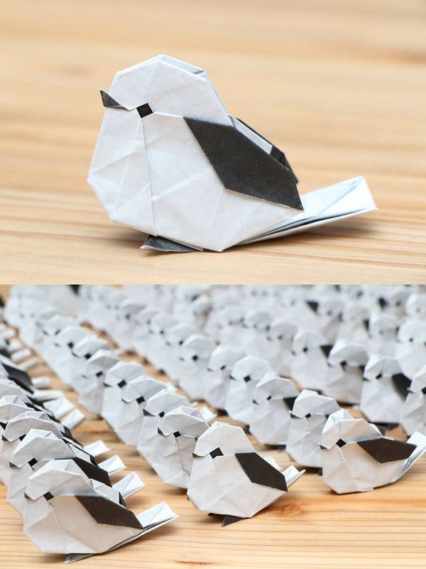 折り紙で『１００羽』折ったのは…　公開された１枚に「す、すげえ」「天才ですか」