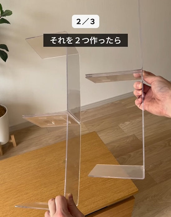 『１００均とは思えない』　便利な収納棚が作れるDIYに「すごくいい」「おしゃれ」