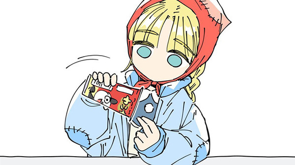 お菓子の容器を傾けただけなのに…　最後のコマに「う、トラウマが…」「悲しすぎる」