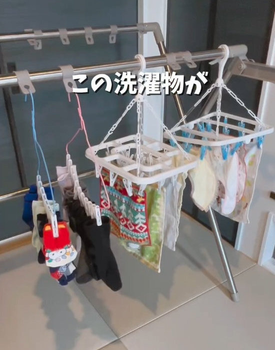 洗濯物が多すぎて干せないなら…？　洗濯バサミと結束バンドを使った裏技に「天才！」「めっちゃ便利」