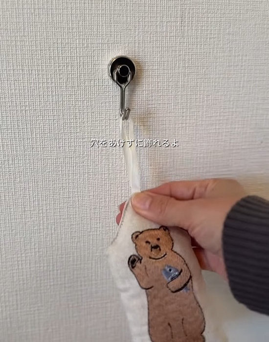 賃貸でも安心！　穴をあけずに収納が叶う１００均グッズに「知らなかった」「参考になる」