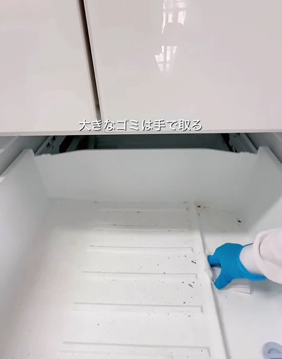 野菜室の土汚れやゴミがスッキリ！　整理整頓の時短テクニック