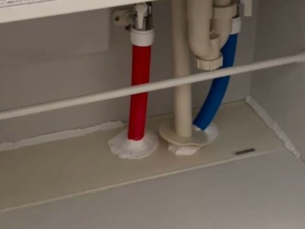 洗面台下に突っ張り棒を２本？　収納の悩みに「すごい発想」