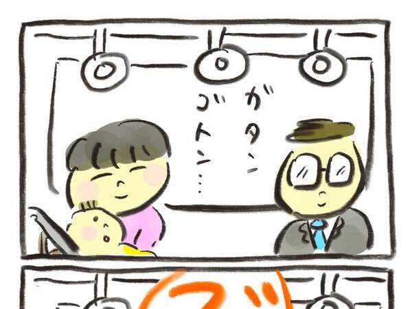 オナラが大きすぎる赤ちゃん　電車に乗ると…「泣くほど笑った」