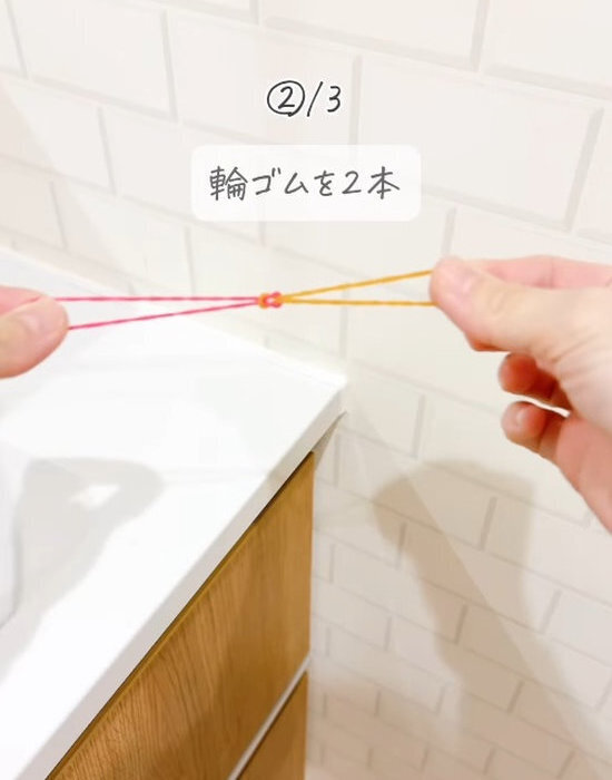 輪ゴム２本でビニール手袋が密着　手間ゼロに「ストレス激減」「助かった」