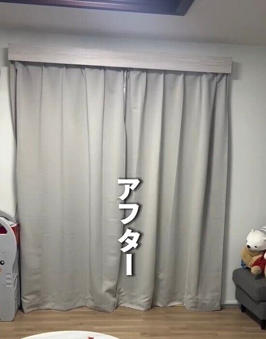 １００円素材で作れるカーテンボックス　機能性にも「驚いた」「これは真似する」