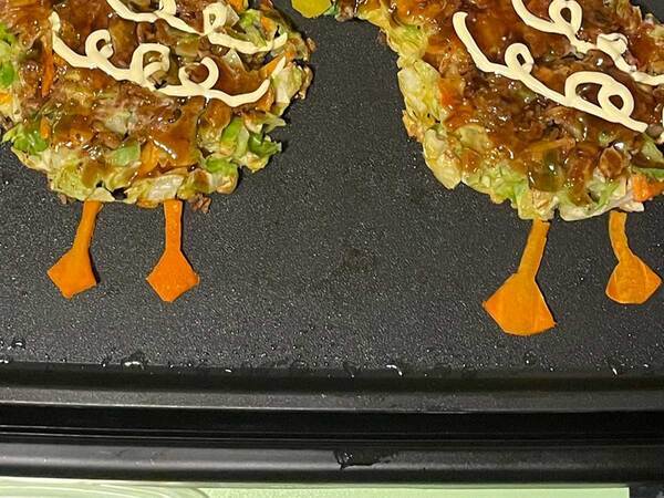 「すべてのスキルを使ってできた賜物」　お好み焼き、まさかのビジュアルが？