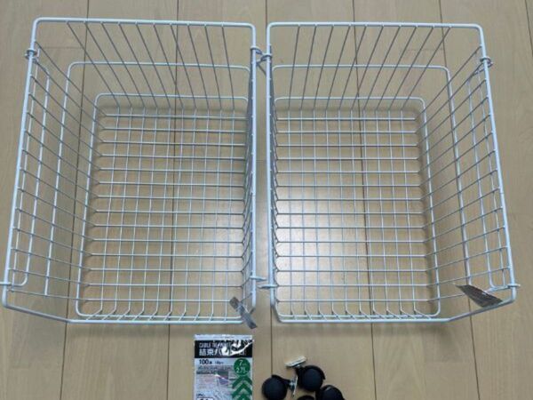 「５分で収納ラック」　ワイヤーかごの使い方に「これは助かる」「もっと早く知りたかった」
