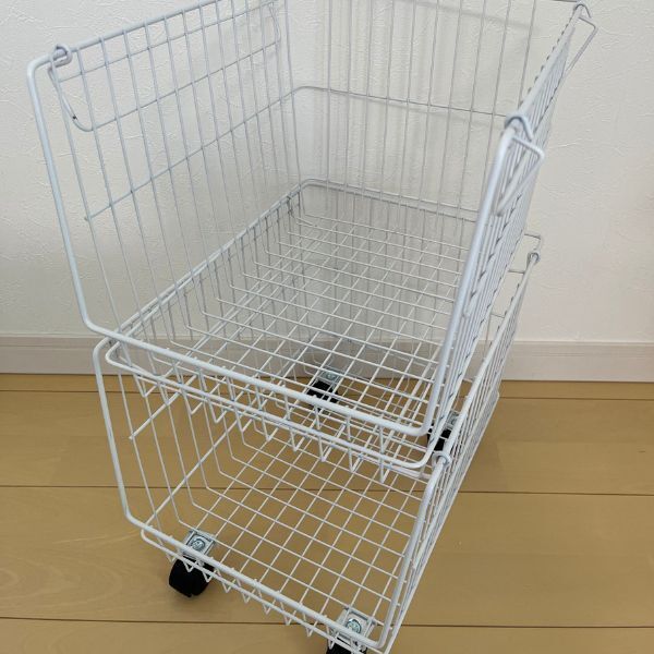 「５分で収納ラック」　ワイヤーかごの使い方に「これは助かる」「もっと早く知りたかった」