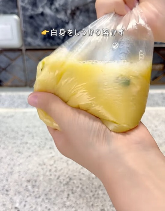 「茶碗蒸しは蒸しません」 袋に入れて１５分放置するだけで「すが入らない」「なめらか」