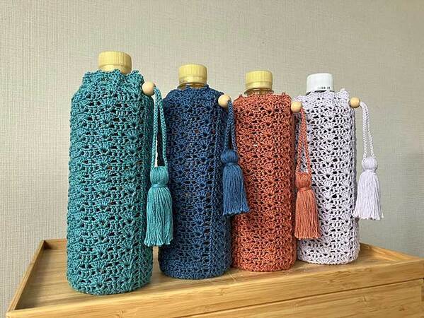 ダイソーの毛糸２玉で編んでみたのは…　完成したものに「素敵すぎる」「作ってみたい」