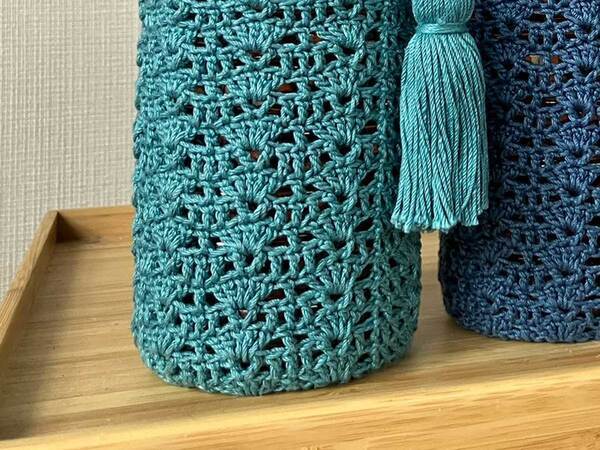 ダイソーの毛糸２玉で編んでみたのは…　完成したものに「素敵すぎる」「作ってみたい」