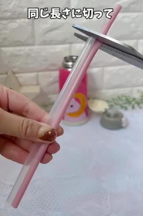 水筒のストローがうまく洗えない！　解決法に「初めて知った！」「めっちゃラク」