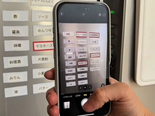 冷蔵庫に貼られた『赤と白の表』　正体に「考えた人すごい」「めっちゃ助かる」