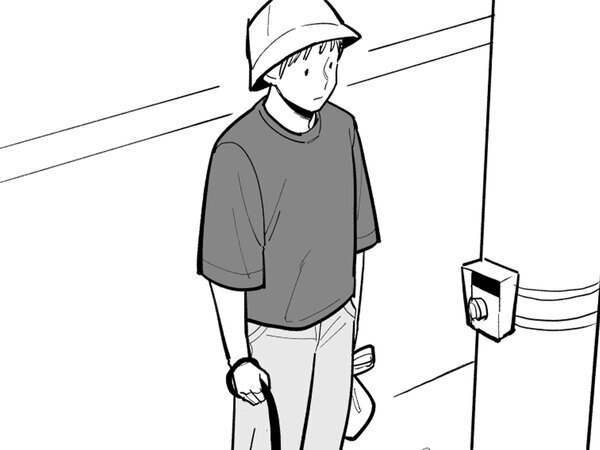 信号待ちをする男性　足元を見ると？「笑いました」「うちもたまにやる」