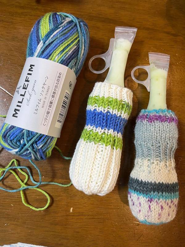 手編みで作ったのは…　夏にぴったりな便利グッズに「すごい」「この発想はなかった」