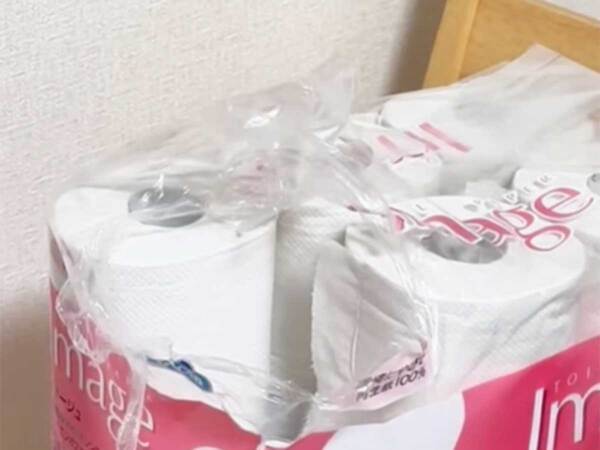 「取り出しやすい」トイレットペーパーの『袋の開け方』に反響