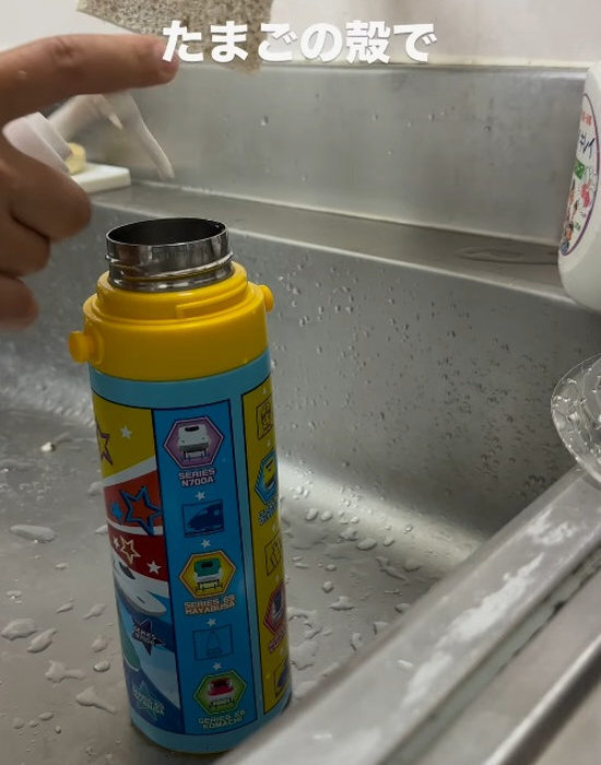 「たった１分振っただけ」　卵の殻が見せた効果に「これは試す」「気持ちいい」