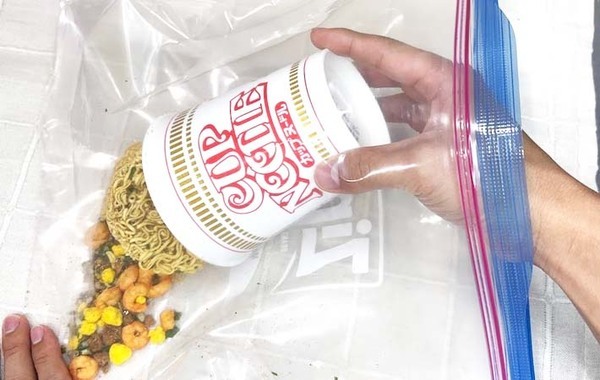 保存袋に丸ごと投入して…　できた一品に「ふわふわ！」「満たされた」