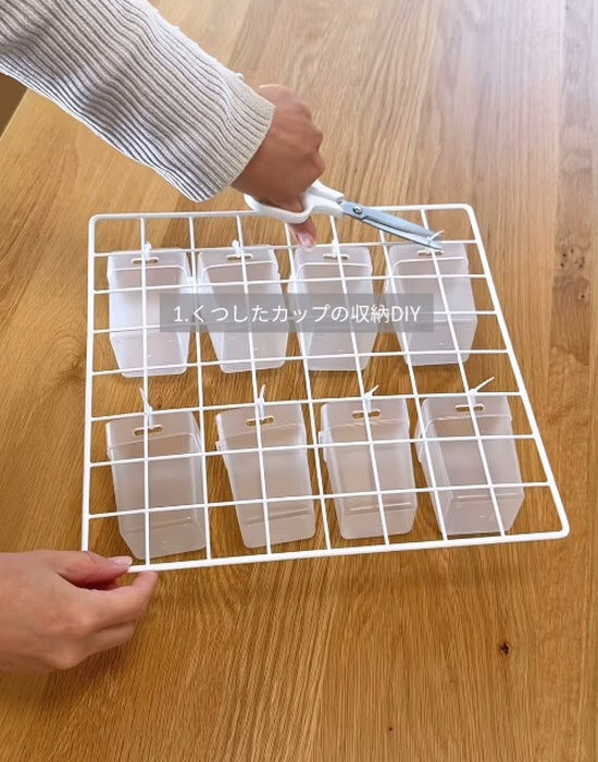 「くつ下整理カップ」を活用して… 　簡単DIYに「すぐ真似する」「助かる」