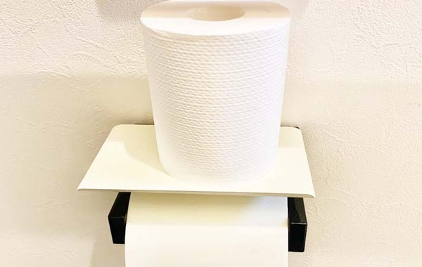 スリコで見つけた『便利グッズ』　ペーパーホルダーの上に付けると…？