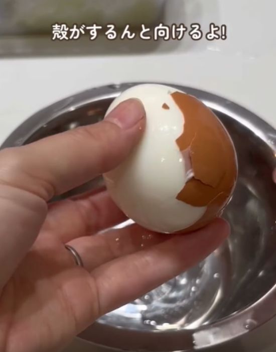 「ゆで卵に入れるの？」　大根おろしの汁を加えたら…